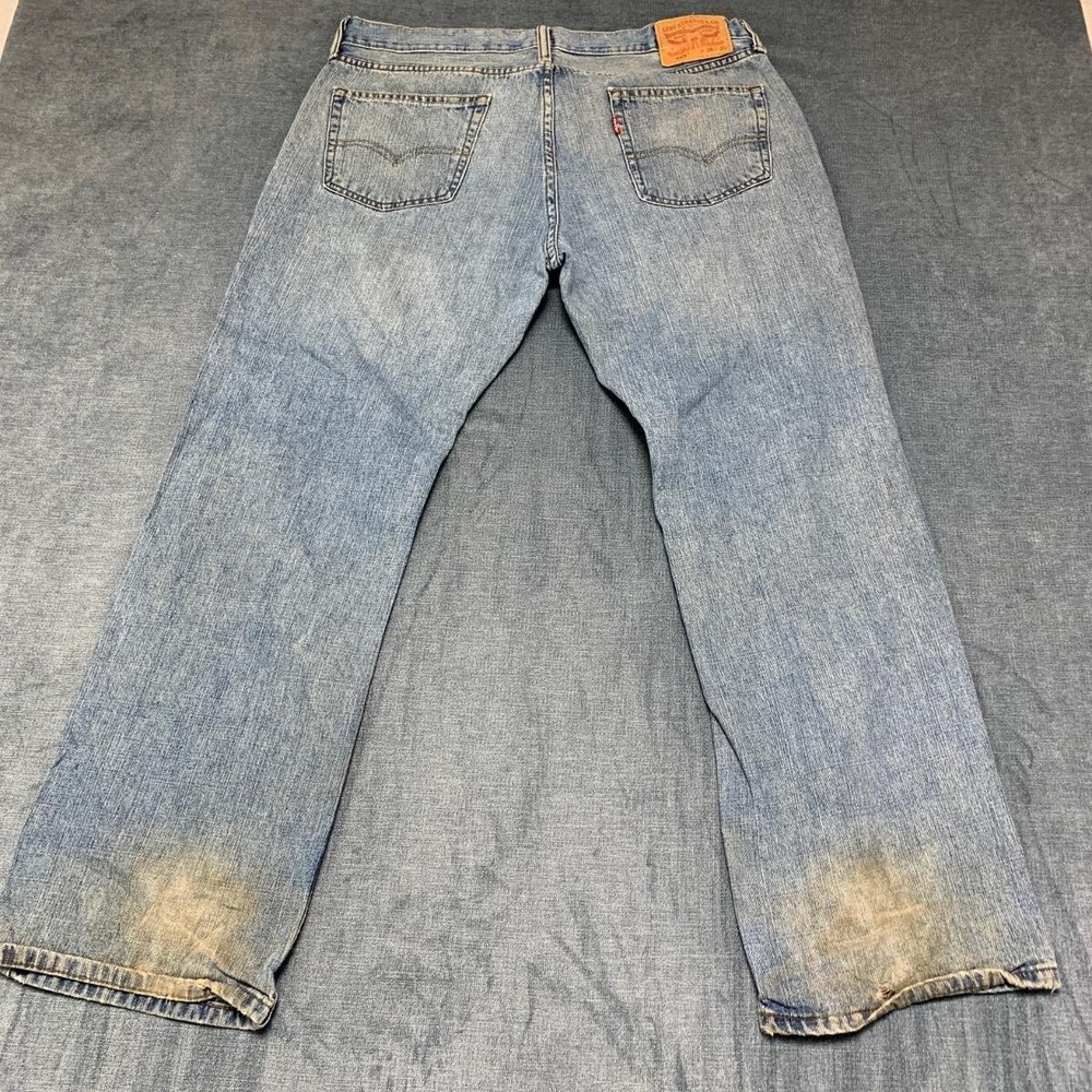 Levi's 569 Jeans Men 36x30 Blue Denim Light Wash Workwear Loose Fit Straight Leg